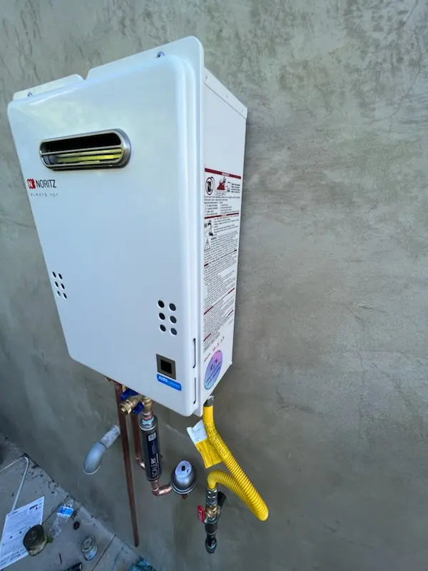 Tankless water heater installation for Butlerville homes